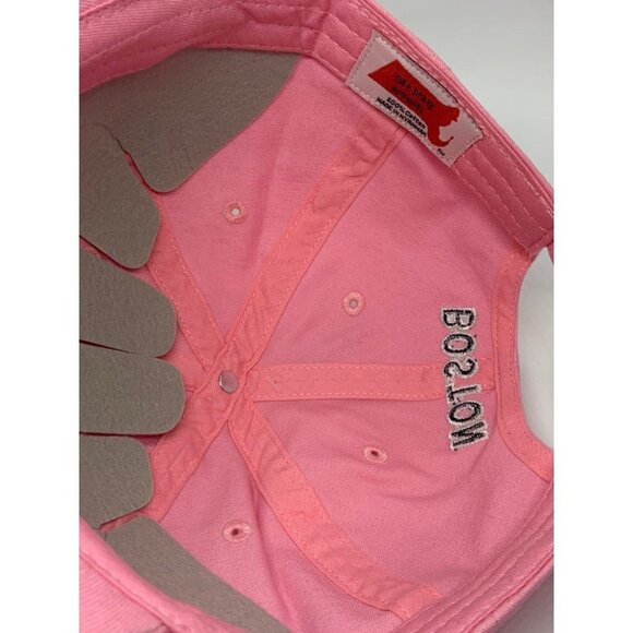 Boston pink baseball cap hat for women 100% cotton, adjustable siz - Picture 5 of 5